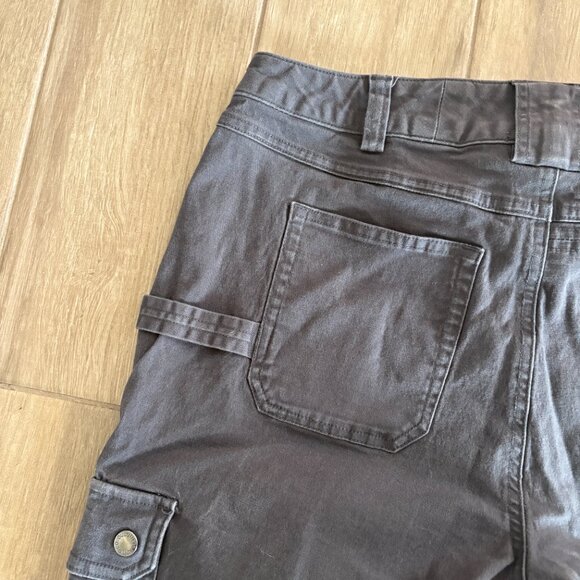 Duluth Trading Fire Hose Cargo Pants Women's 12 Dark Grey Work Relaxed Pockets - Picture 7 of 10
